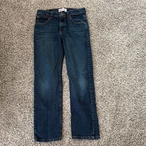 Wrangler Kids Dark Blue Straight-Leg Jeans